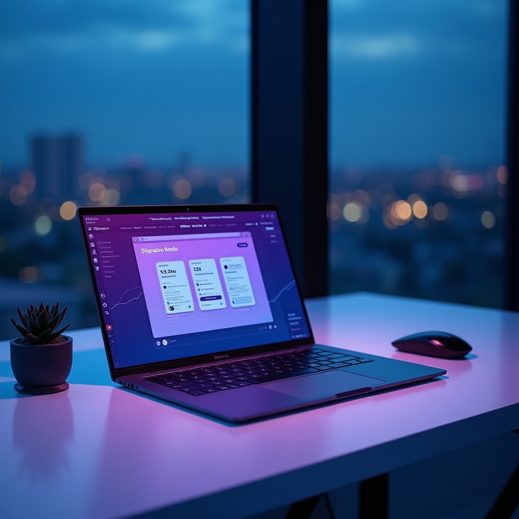 Vizualizare platformă educațională pe desktop
